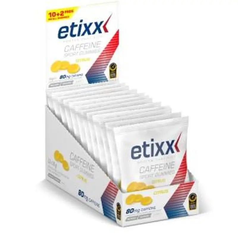 Etixx Sport Gummies Cafeina Citrus 12Uds. 