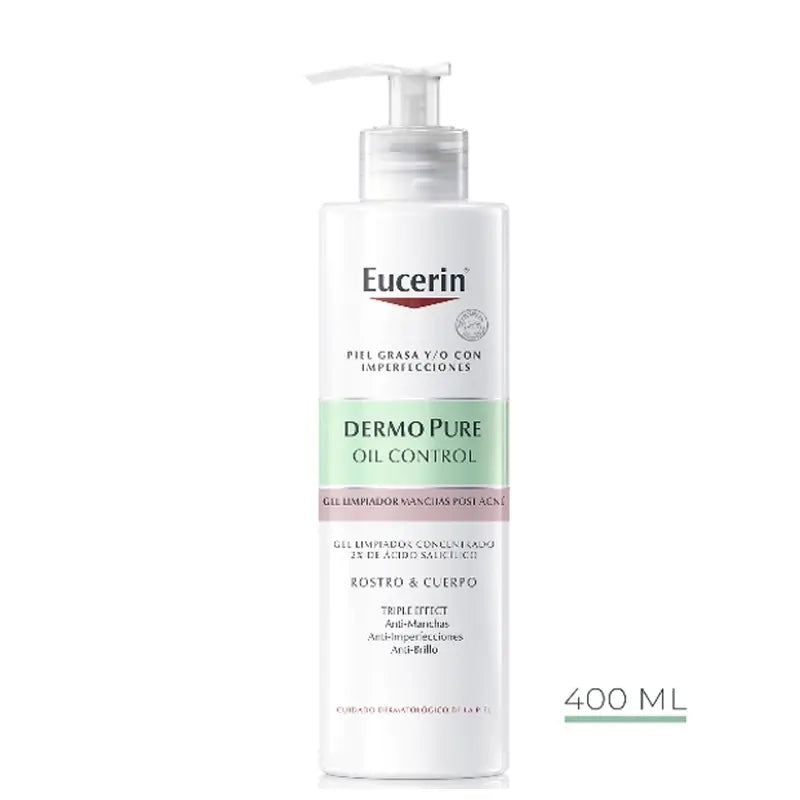 Eucerin Dermopure Triple Effect Cleansing Gel, 400 Ml