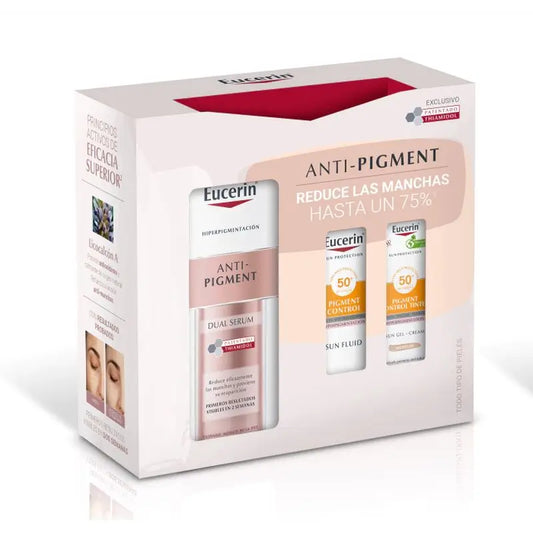 Eucerin Pack Anti-Pigment Anti-Spot Serum 30Ml + Mini Solar Control Fps 50 + Mini Solar Control Tinted Fps 50