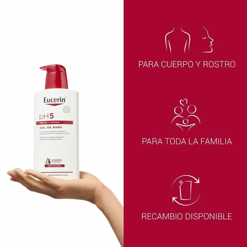 Eucerin Gel de Baño Ph5, 400 ml