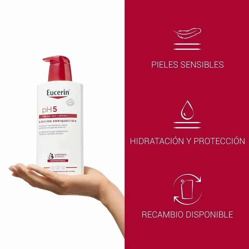 Eucerin Loción Enriquecida Ph5, 400 ml