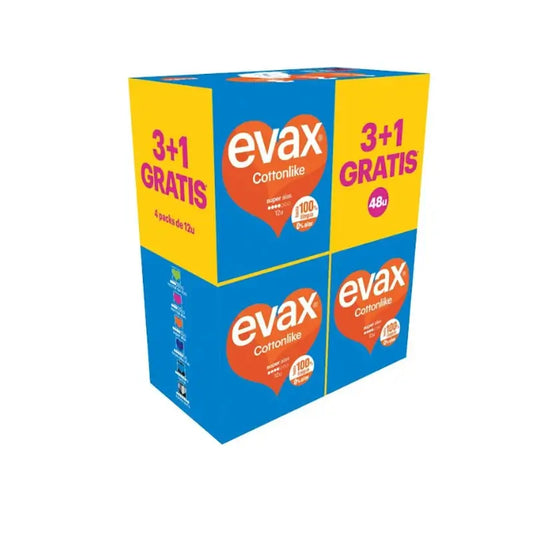 Evax Cottonlike Super Pads With Wings , 48 units