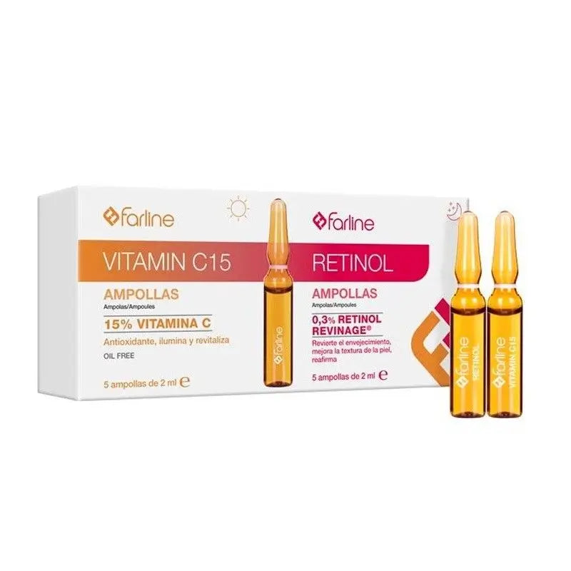 Farline 5 Ampollas De Vitamina C Y 5 Ampollas De Retinol 