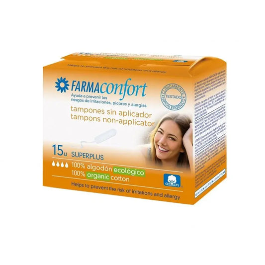 Farmaconfort Tampón Digital Sin Aplicar Super, 15 unidades