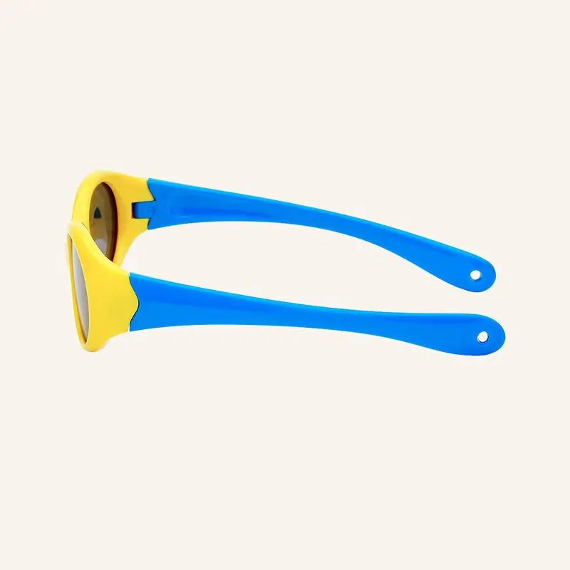 Farmamoda Gafas De Sol Para Niños Polarizadas Amarillo Y Celeste, 25 gr