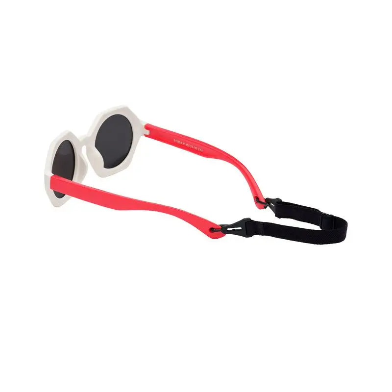 Farmamoda Gafas De Sol Para Niños Polarizadas Blanca Y Roja, 25 gr