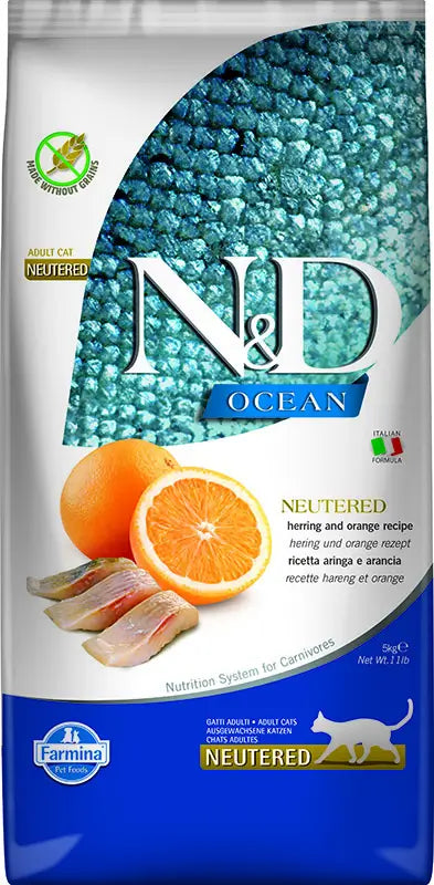 Farmina N&D Cat Ocean Neutered 5Kg, pienso para gatos