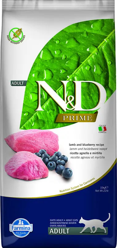 Farmina N&D Cat Prime Cordero 10Kg, pienso para gatos