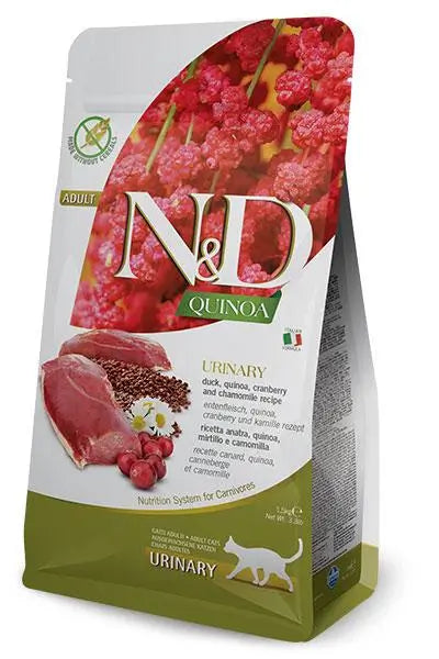 Farmina N&D Cat Quinoa Urinary Pato 5Kg, pienso para gatos