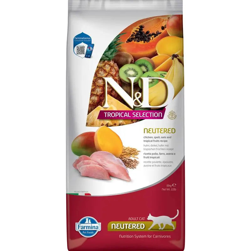 Farmina N&D Cat Tropical Selection Neutered Chicken 10kg