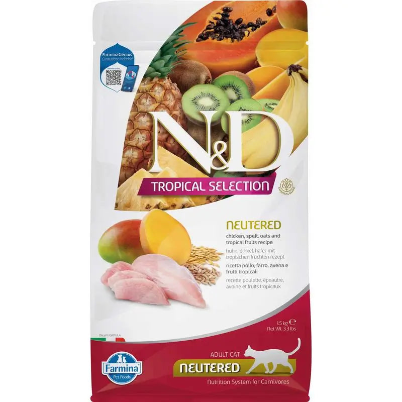 Farmina N&D Cat Tropical Selection Neutered Chicken 1,5Kg