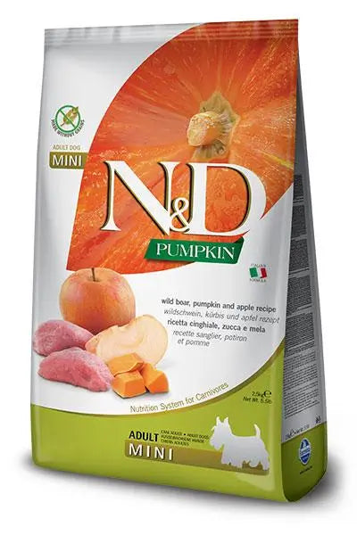 Farmina N&D Dog Calabaza Mini Jabali 800Gr, pienso para perros