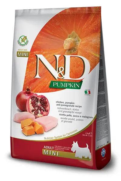 Farmina N&D Dog Calabaza Mini Pollo 7Kg, pienso para perros