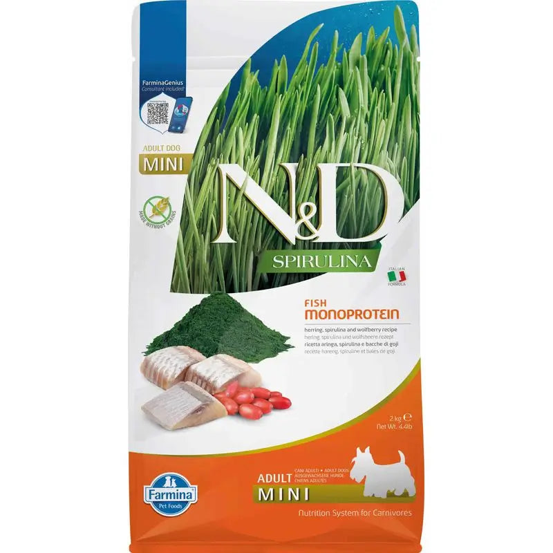 Farmina N&D Dog Spirulina Mini Herring 2Kg