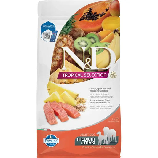 Farmina N&D Dog Tropical Selection Med Maxi Salmon 2Kg