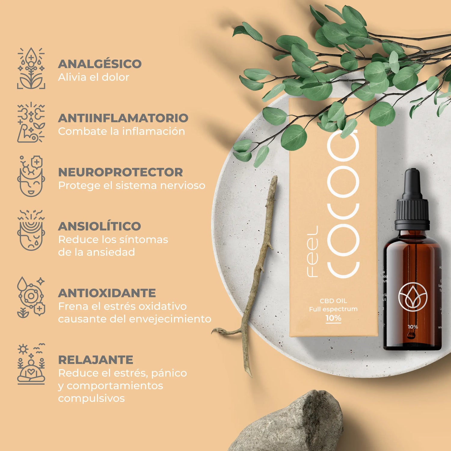 Feel Cocoa Cbd Oil 10% Full Spectrum, 10 ml