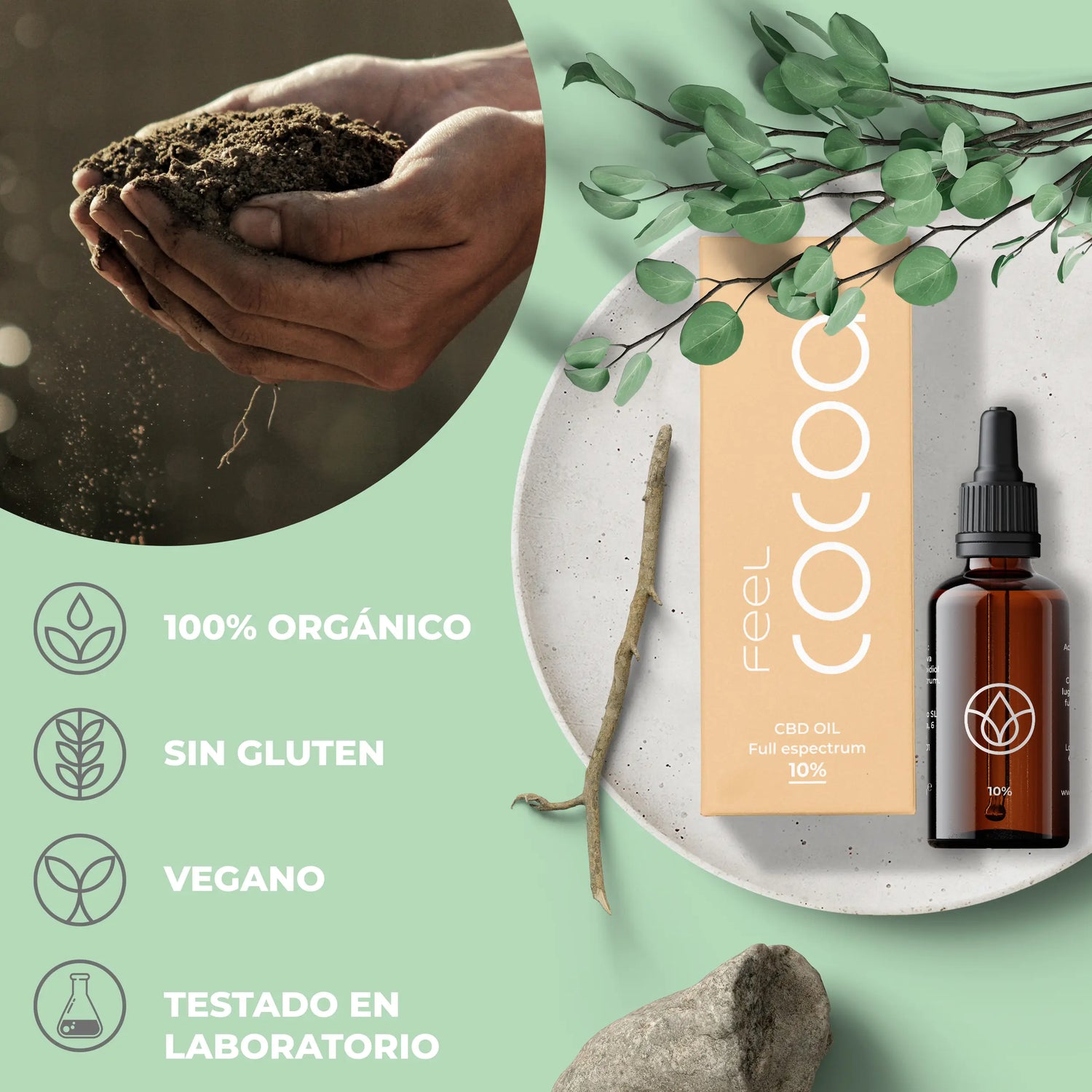 Feel Cocoa Cbd Oil 10% Full Spectrum, 10 ml