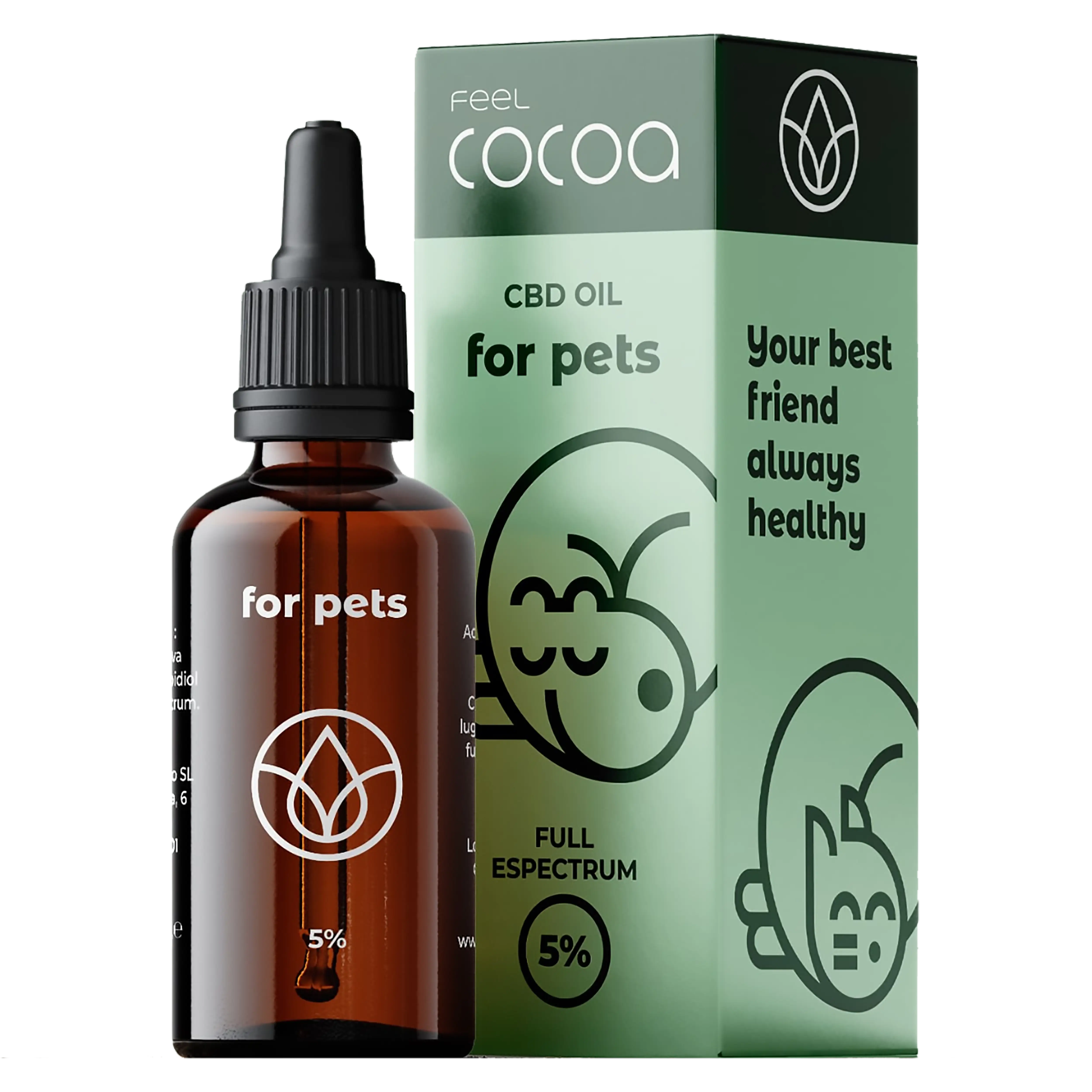 Feel Cocoa Cbd Oil 5% Dogs & Cats, 10 ml