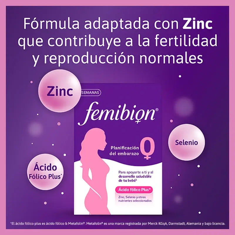 Femibion 0 Pregnancy Planning with Folic Acid Plus, 2X28 tablets