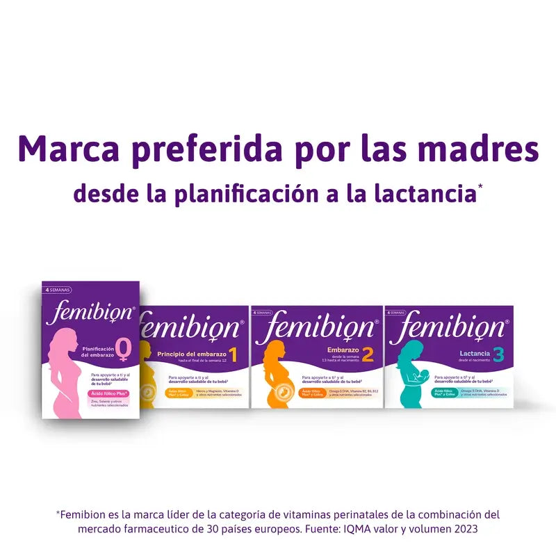 Femibion 0 Pregnancy Planning with Folic Acid Plus, 3X28 tablets