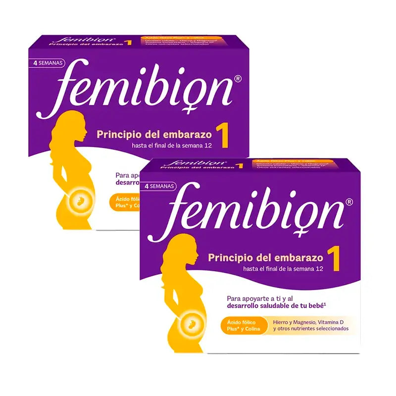 Femibion 1 First Trimester Pregnancy, Weeks 1-12, Folic Acid Plus, 2X28 Tablets