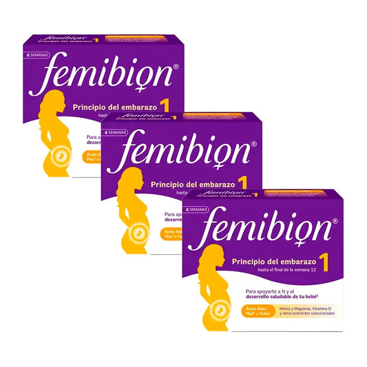 Femibion 1 First Trimester Pregnancy, Weeks 1-12, Folic Acid Plus, 3X28 Tablets