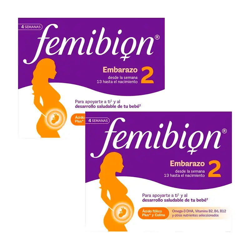 Femibion 2 Pregnancy with Folic Acid and Vitamins, 2X28 tablets