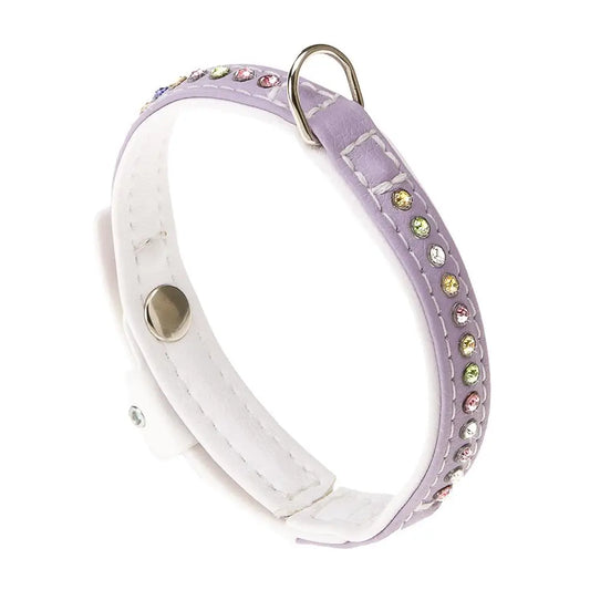 Ferplast Collar Lux C15 28  Purple Blanco