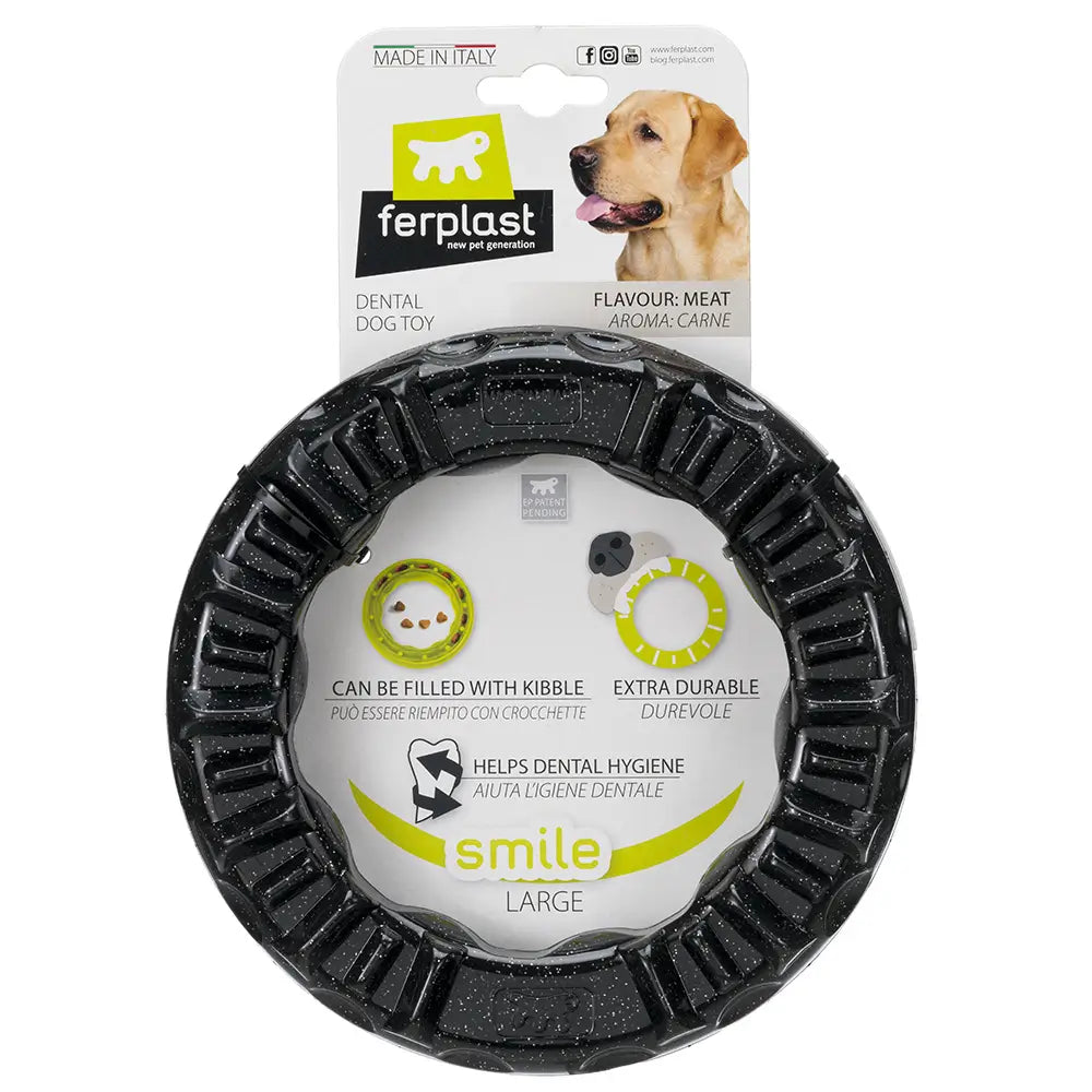 Ferplast Juguete Perro Smile L Negro Perro Ring 1 Unidad