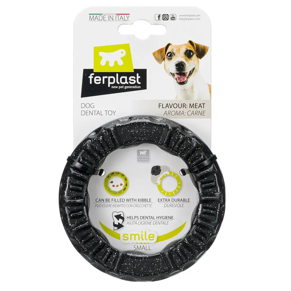 Ferplast Juguete Perro Smile S Negro Perro Ring 1 Unidad