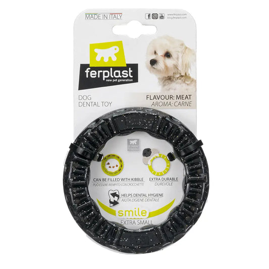 Ferplast Juguete Perro Smile xs Negro Perro Ring 1 Unidad