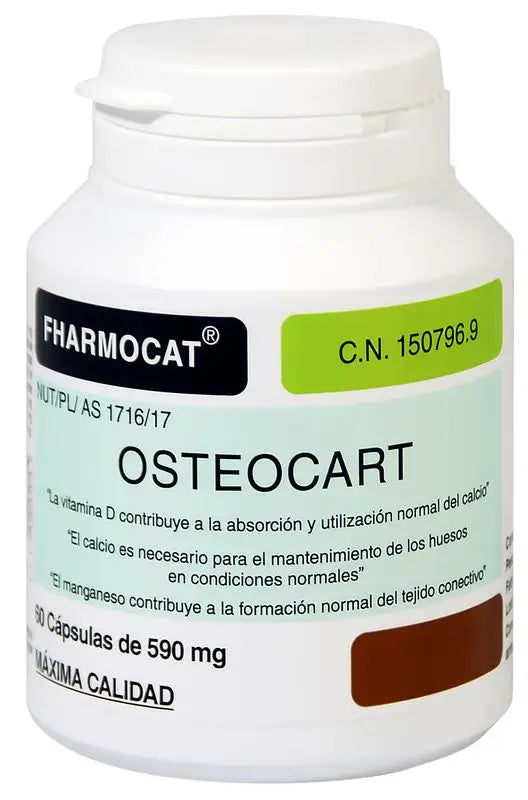 Fharmocat Osteocart, 60 Cápsulas De 590 Mg   