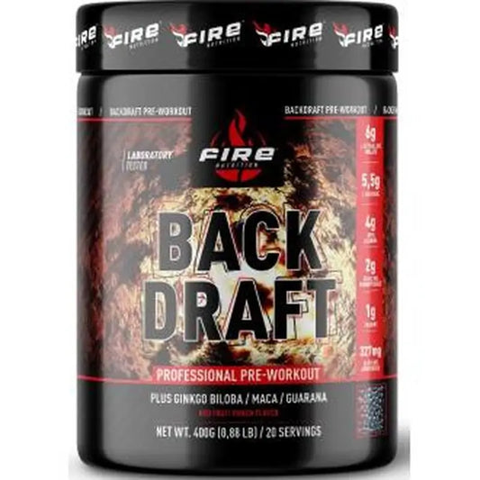 Fire Nutrition Back-Draft Preworkout Red Fruit Punch 400Gr. 