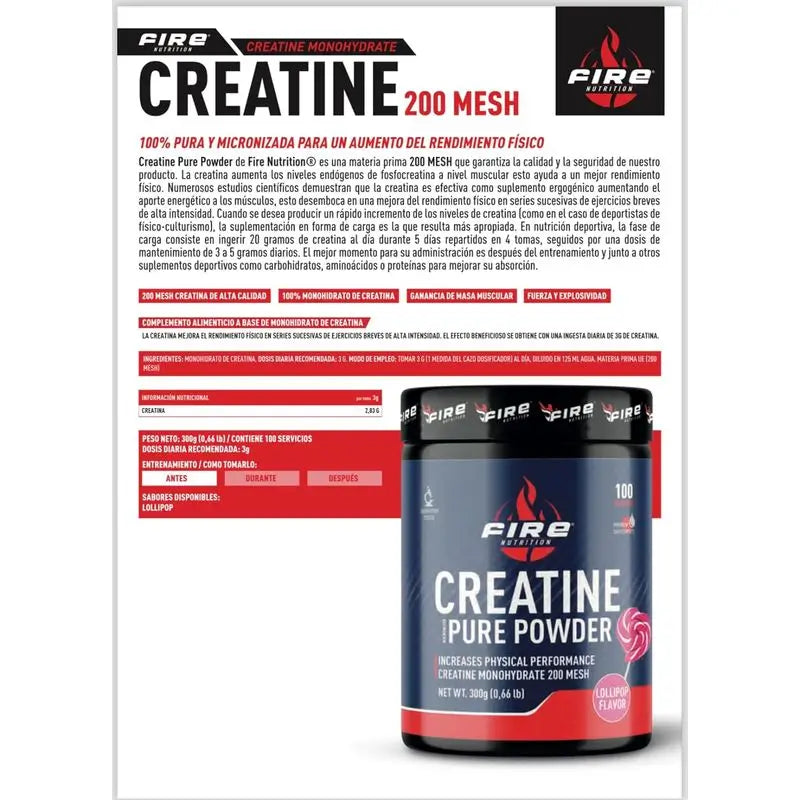 Fire Nutrition Pure Creatine 300Gr.