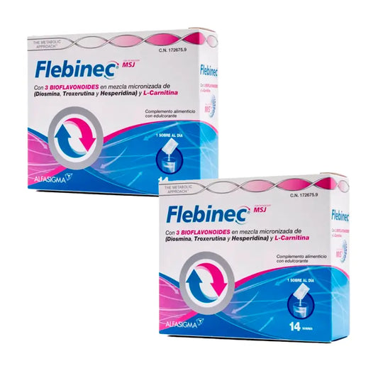 Flebinec Food Supplement Pack , 2 x 14 sachets