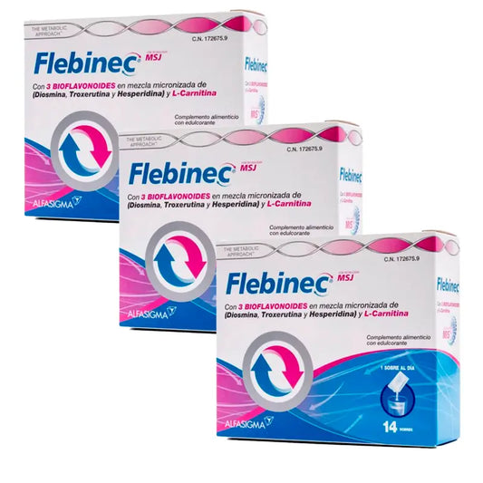 Flebinec Food Supplement Pack , 3 x 14 sachets