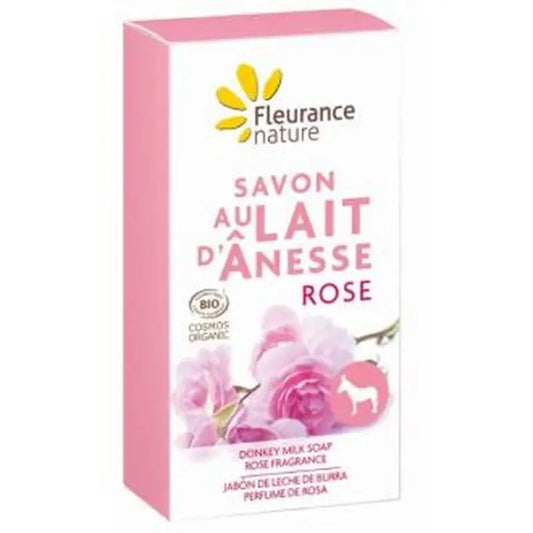 Fleurance Nature Jabon Leche De Burra Perfume De Rosa 100Gr.