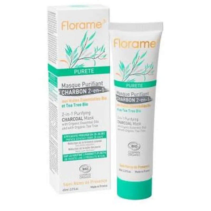 Florame Purete Mascara Purificante Al Carbon 2En1 65Ml.