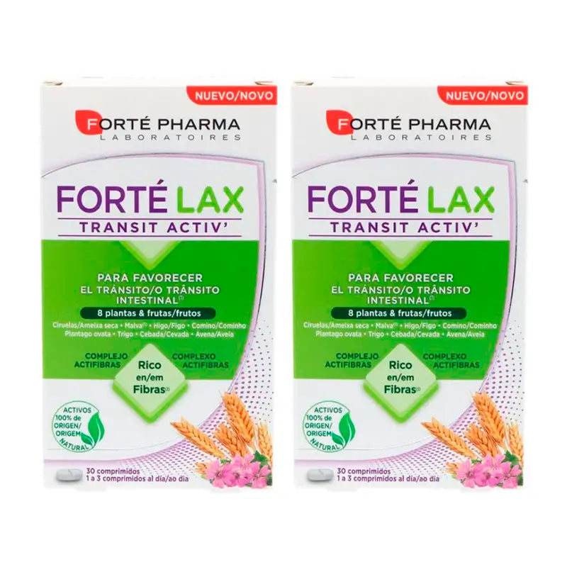 Forte Pharma Duplo Forté Lax Active Transit, 2 x 30 tablets