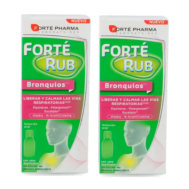 Forté Pharma Duplo Forté Rub Bronchial Syrup, 2 x 150ml