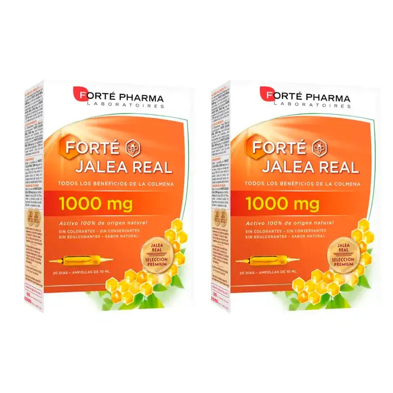 Forte Pharma Duplo Royal Jelly 1000 mg 2 x (20 Ampoules x 10 ml)