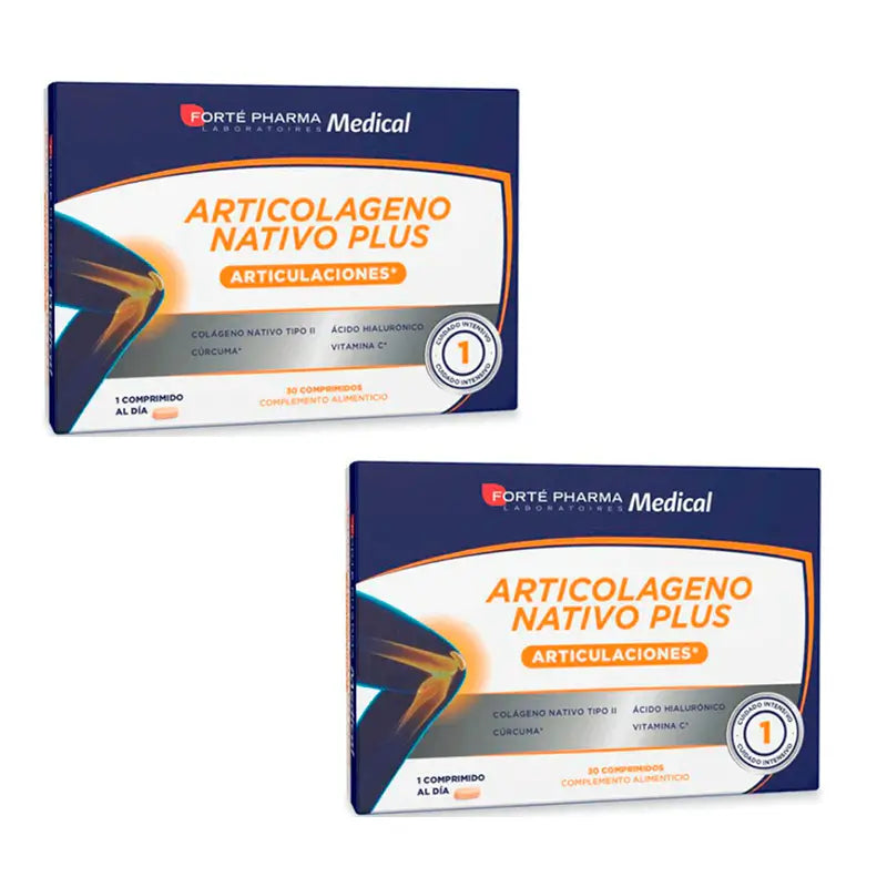 Forte Pharma Duplo Medical Articolageno Nativo Plus, 2 x 30 tablets