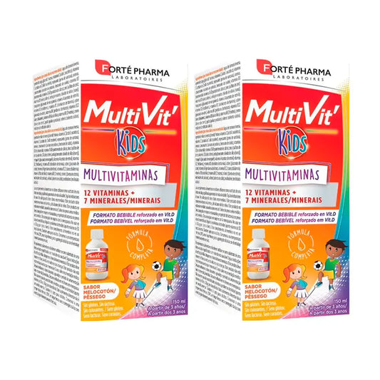 Forté Pharma Duplo Multivit' Kids Drinkable , 2 x 150 ml