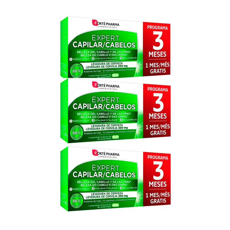 Forte Pharma Triplo Expert Capilar, 3 x 84 tablets