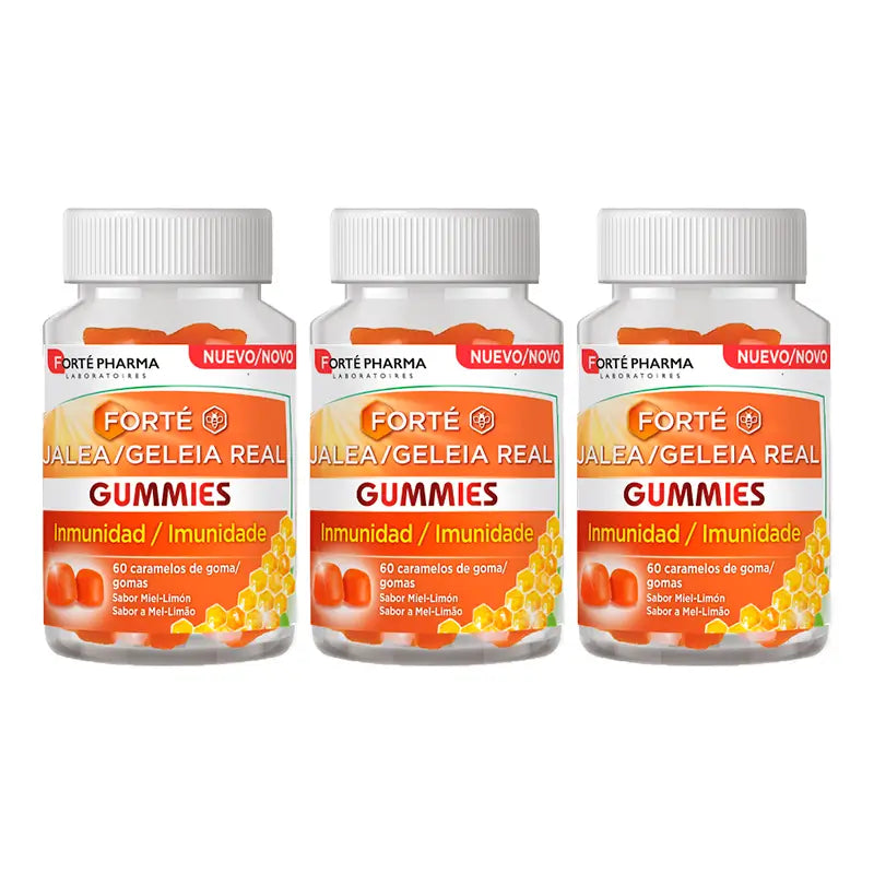 Forté Pharma Triplo Forté Royal Jelly Gummies, 3 x 60 Candies