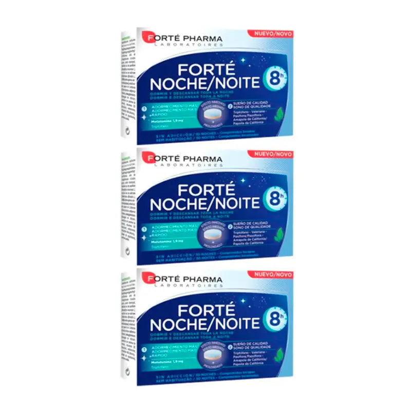 Forte Pharma Triplo Forté Noche 8H, 3 x 30 tablets