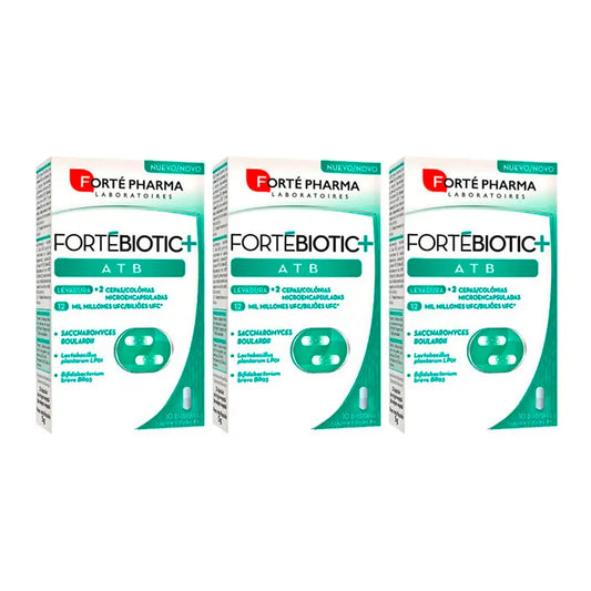 Forte Pharma Triplo Fortebiotic+ Atb, 3 x 10 Capsules