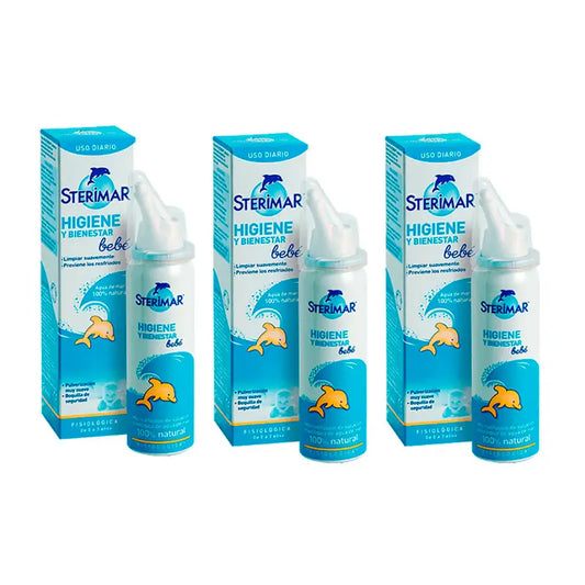 Forté Pharma Triplo Sterimar Baby Hygiene & Wellness 3 x 50 ml