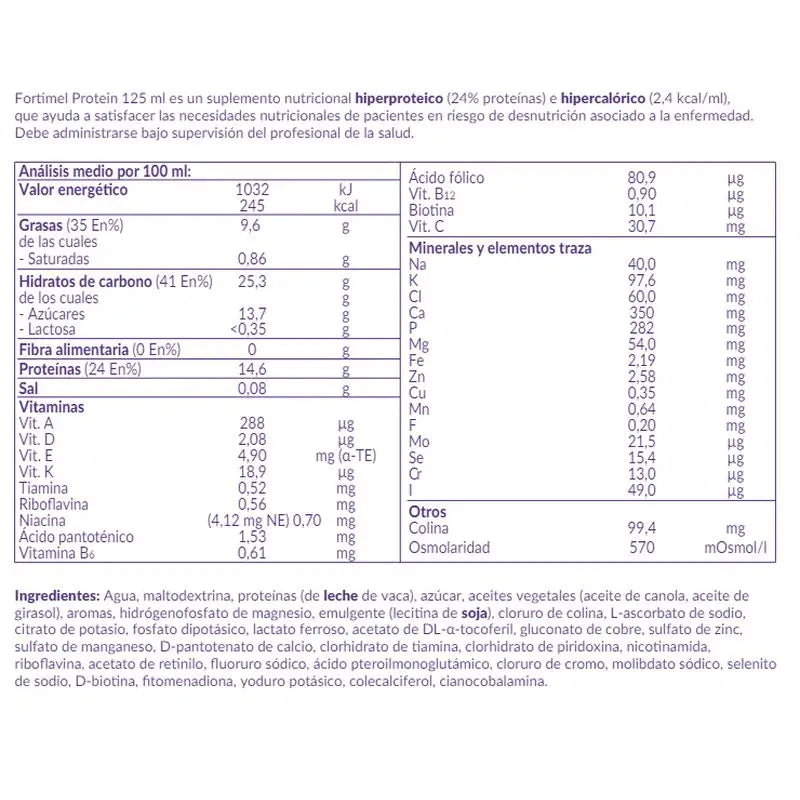 Fortimel Protein Red Fruits , 24x125ml