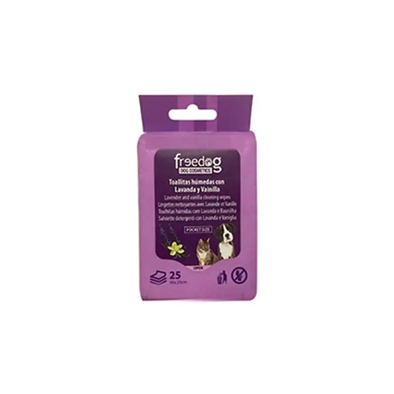 Freedog Toallitas Humedas Lav/Vain Pocket 25 Ud 18X20Cm